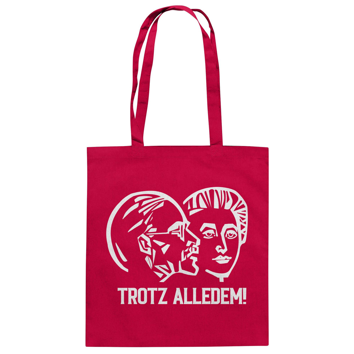 DDR Ostalgie Baumwolltasche • WALTER WOMACKA - TROTZ ALLEDEM (STAATSRATSGEBÄUDE, Aus der Geschichte der Deutschen Arbeiterbewegung, 1964)