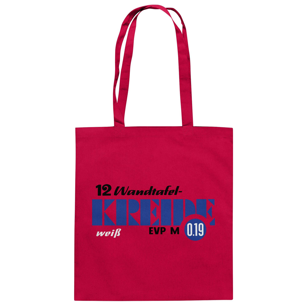 DDR Ostalgie Baumwolltasche • WANDTAFELKREIDE WEISS