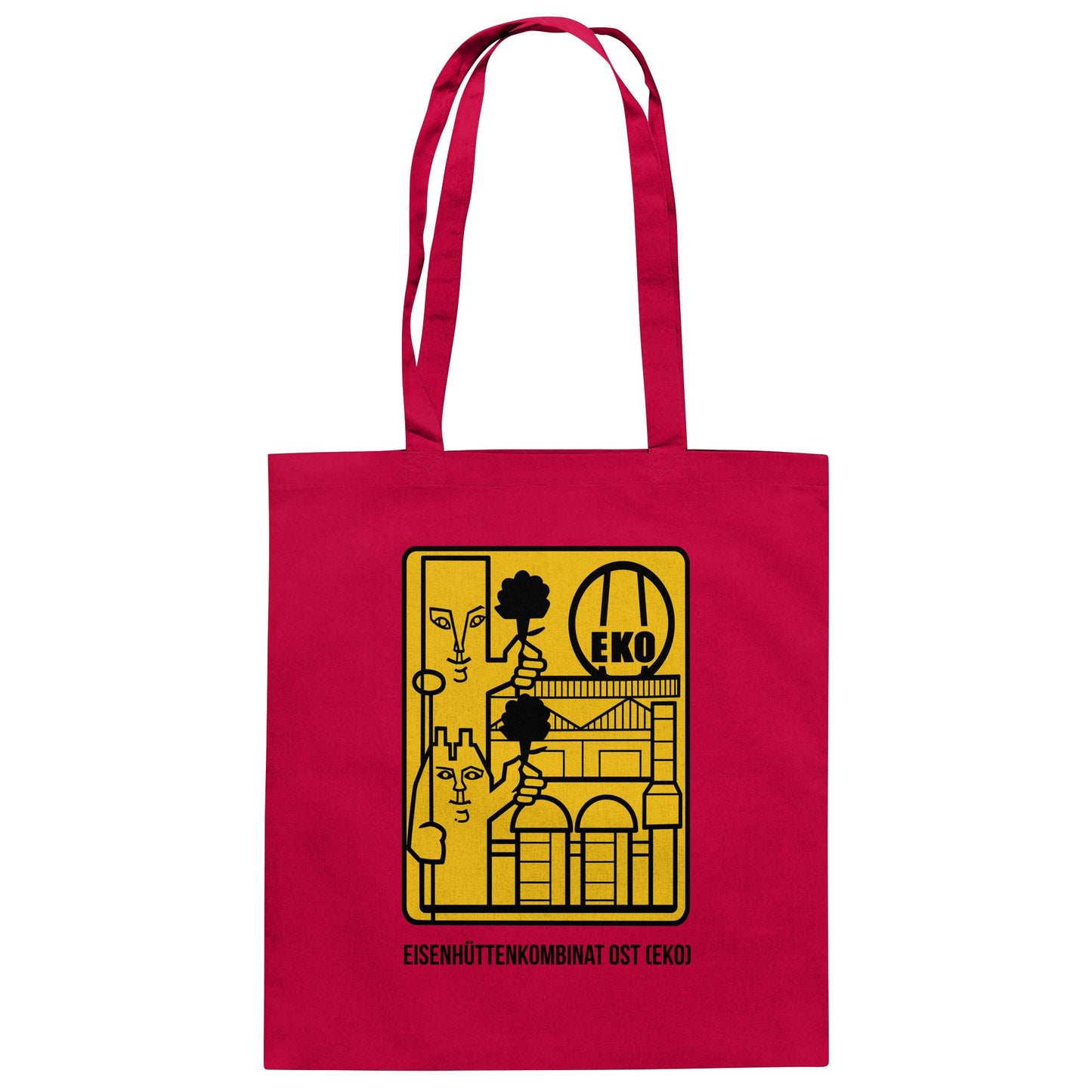 DDR Ostalgie Baumwolltasche • EISENHÜTTENKOMBINAT OST (EKO)