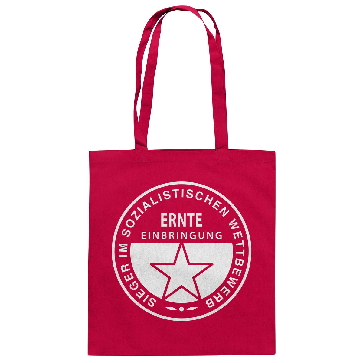 DDR Ostalgie Baumwolltasche • ERNTE-EINBRINGUNG - SIEGER (ORIGINAL-MEDAILLE)