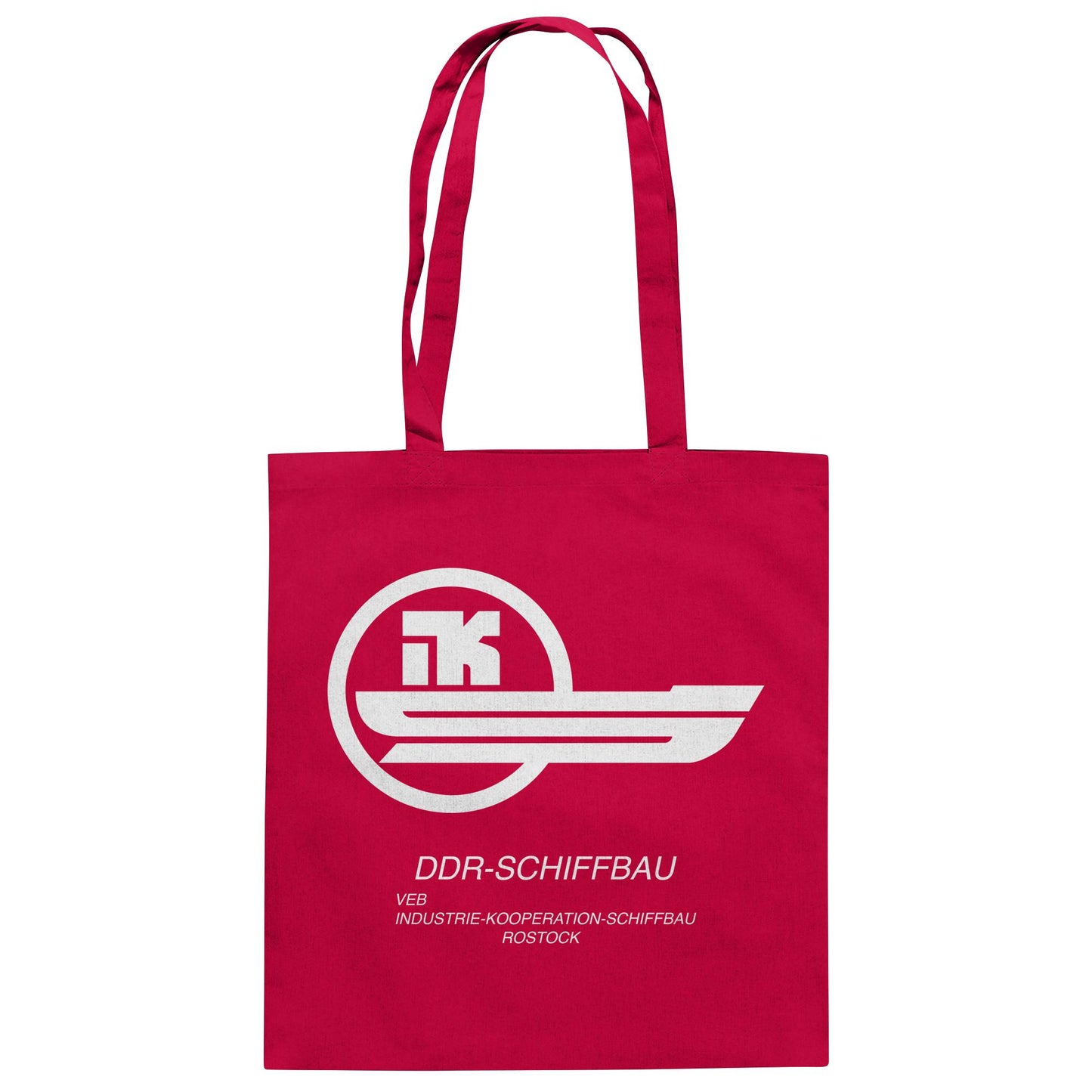 DDR Ostalgie Baumwolltasche • VEB INDUSTRIE-KOOPERATION SCHIFFBAU ROSTOCK