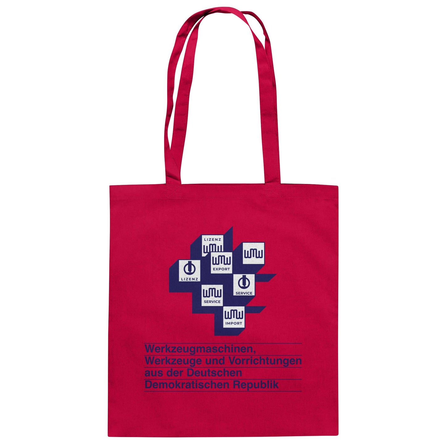 DDR Ostalgie Baumwolltasche • WMW WERKZEUGMASCHINEN DER DDR