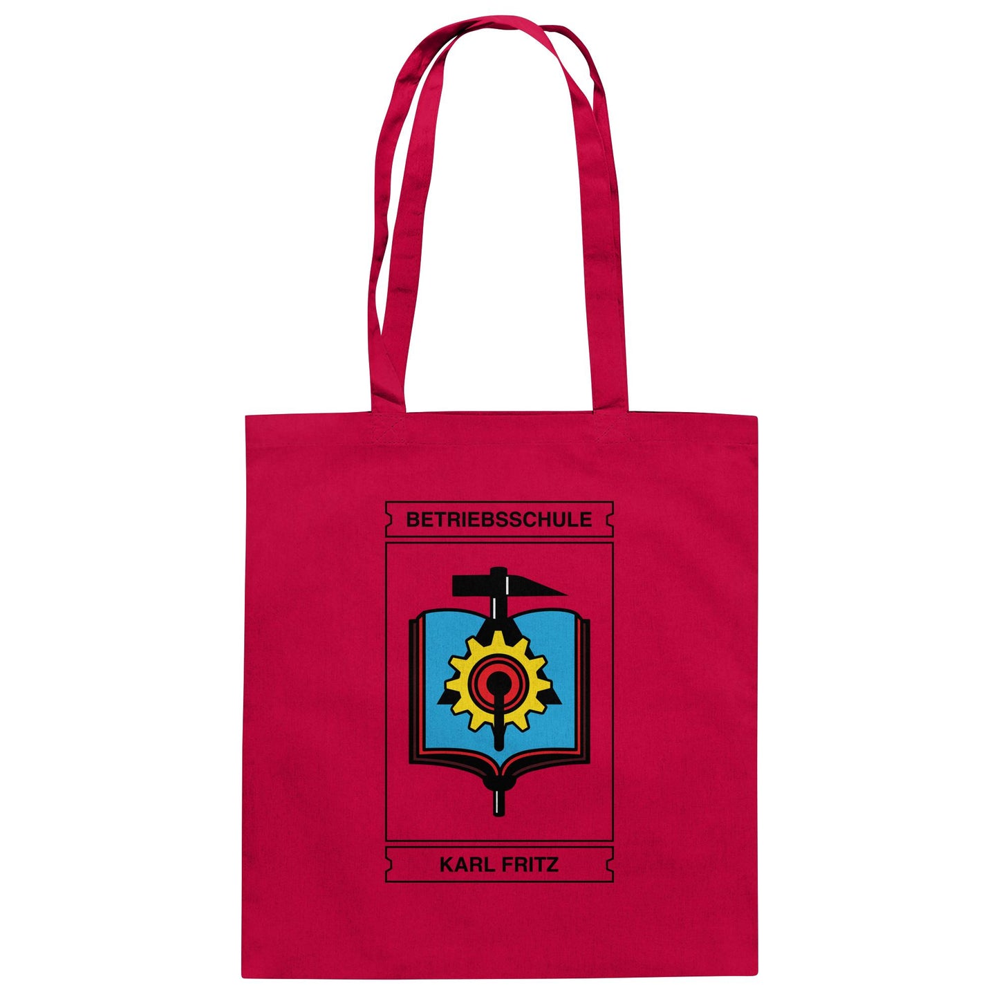 DDR Ostalgie Baumwolltasche • BETRIEBSSCHULE KARL FRITZ WISMAR