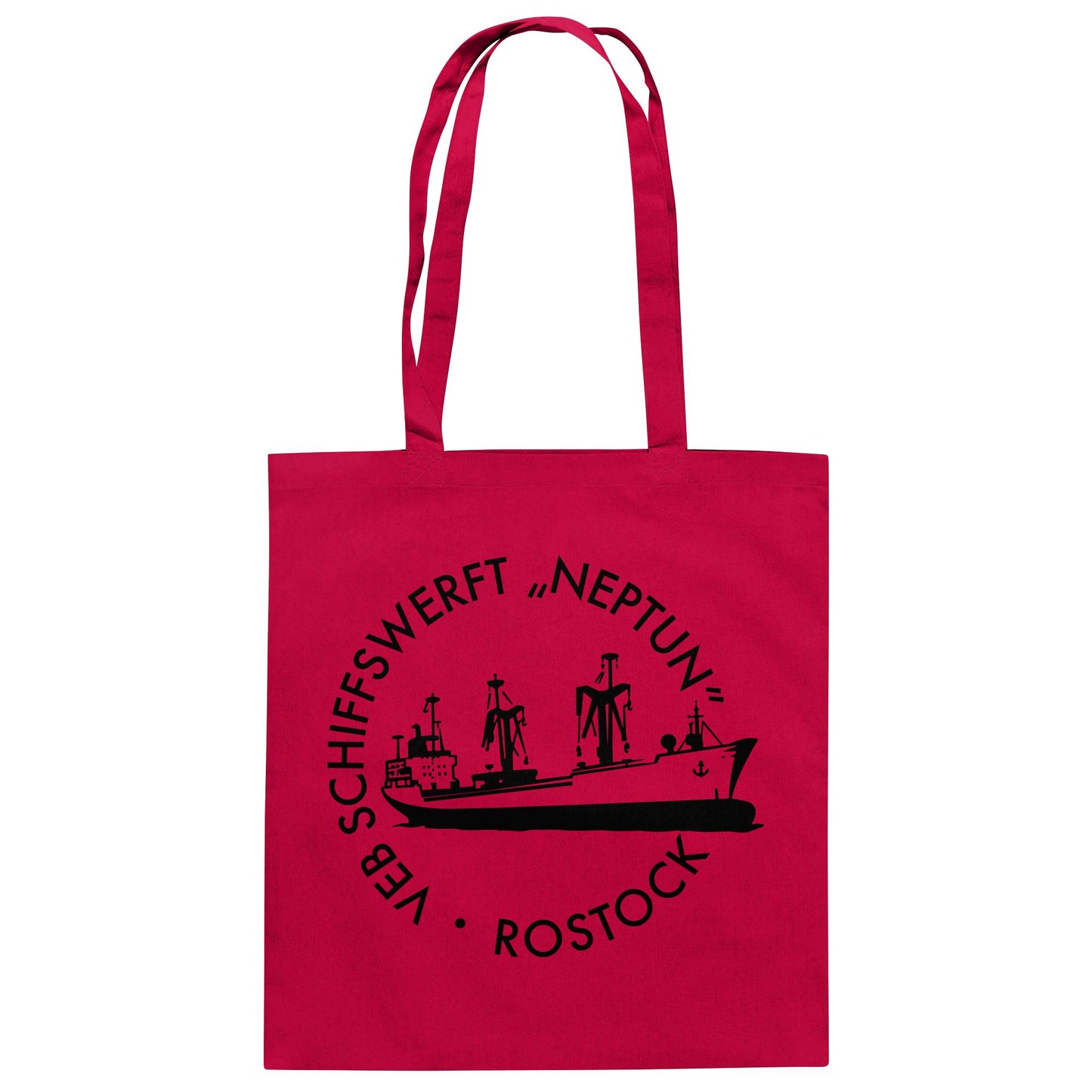 DDR Ostalgie Baumwolltasche • VEB SCHIFFSWERFT NEPTUN ROSTOCK