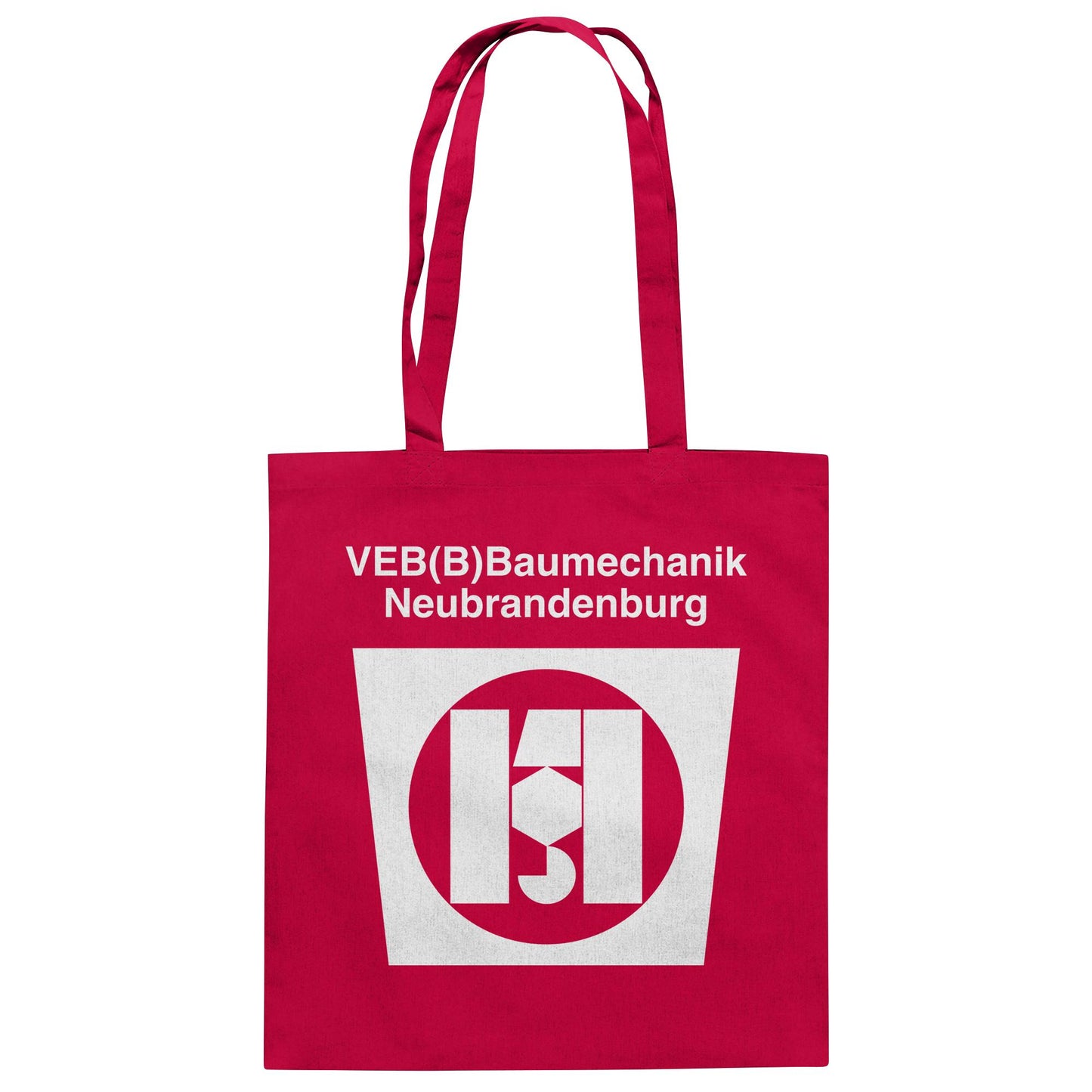 DDR Ostalgie Baumwolltasche • VEB BAUMECHANIK NEUBRANDENBURG