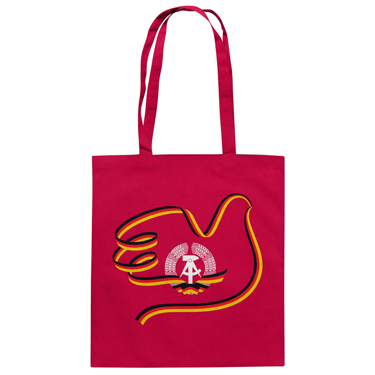 DDR Ostalgie Baumwolltasche • DDR - 40 JAHRE FRIEDEN IN DEUTSCHLAND (ORIGINAL-PLAKAT)