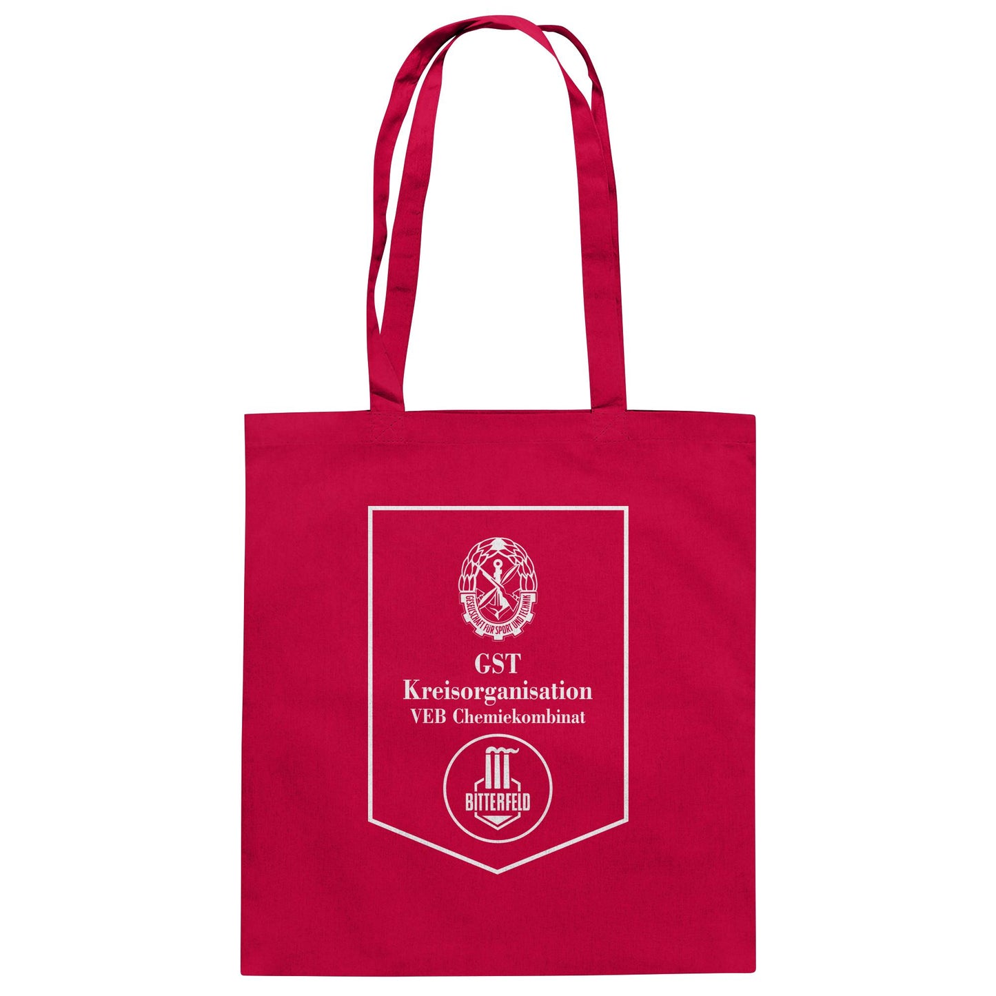 DDR Ostalgie Baumwolltasche • GST DES VEB CHEMIEKOMBINAT BITTERFELD