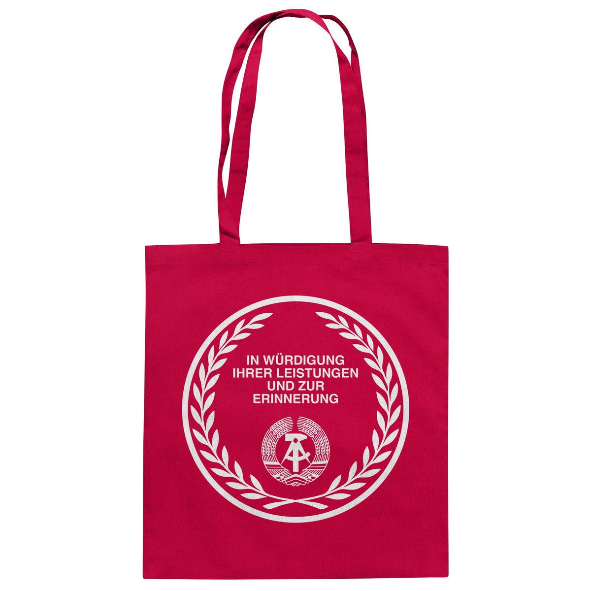 DDR Ostalgie Baumwolltasche • EHRENMÜNZE - IN WÜRDIGUNG IHRER LEISTUNGEN