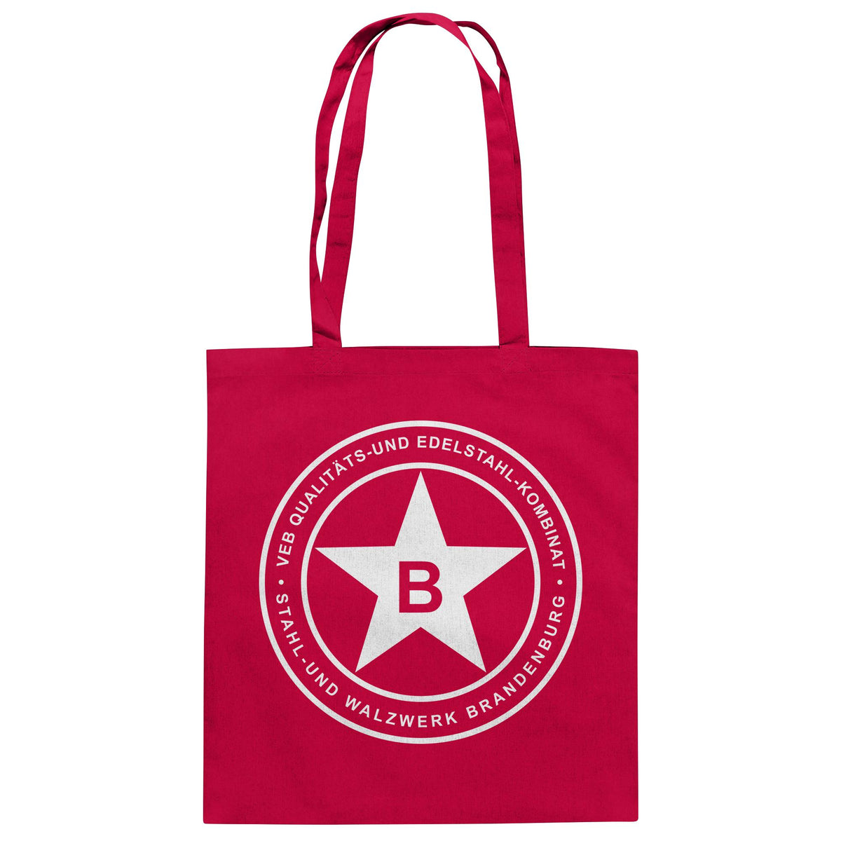 DDR Ostalgie Baumwolltasche • VEB QUALITÄTS- UND EDELSTAHL-KOMBINAT BRANDENBURG