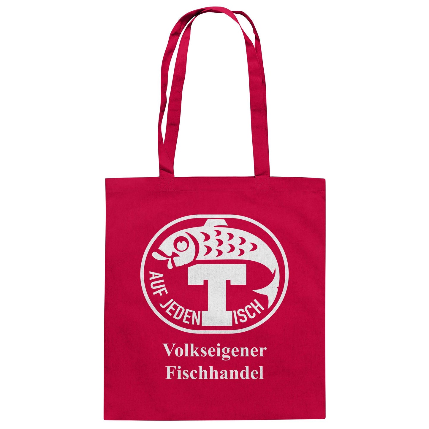 DDR Ostalgie Baumwolltasche • VEB VOLKSEIGENER FISCHHANDEL
