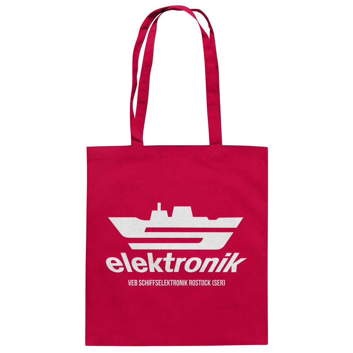 DDR Ostalgie Baumwolltasche • VEB SCHIFFSELEKTRONIK ROSTOCK