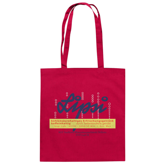 DDR Ostalgie Baumwolltasche • LIPSI ERFRISCHUNGSGETRÄNK - MINERALWASSERFABRIK DÖLLNITZ