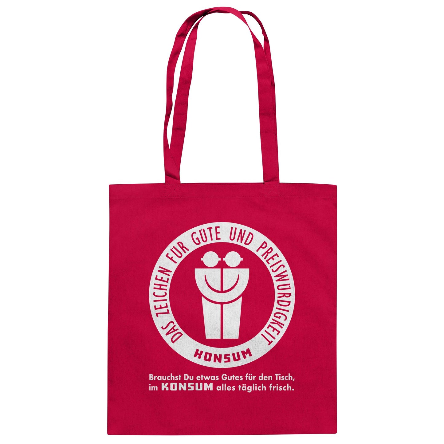 DDR Ostalgie Baumwolltasche • KONSUM - DAS ZEICHEN FÜR GÜTE UND PREISWÜRDIGKEIT