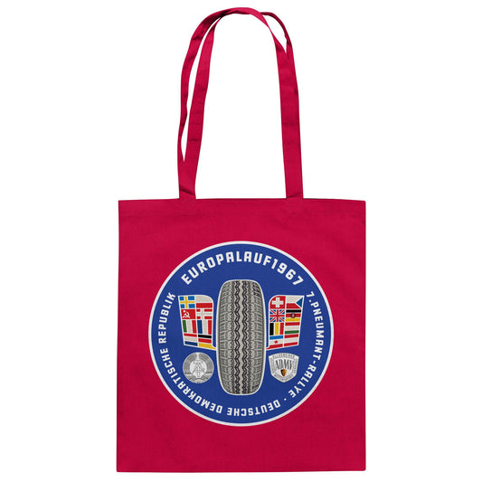 DDR Ostalgie Baumwolltasche • PNEUMANT RALLYE, EUROPALAUF 1967
