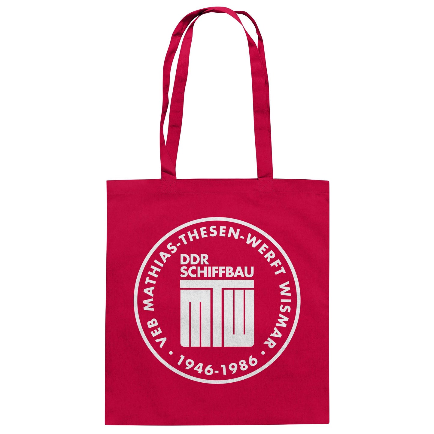 DDR Ostalgie Baumwolltasche • MATHIAS-THESEN-WERFT WISMAR