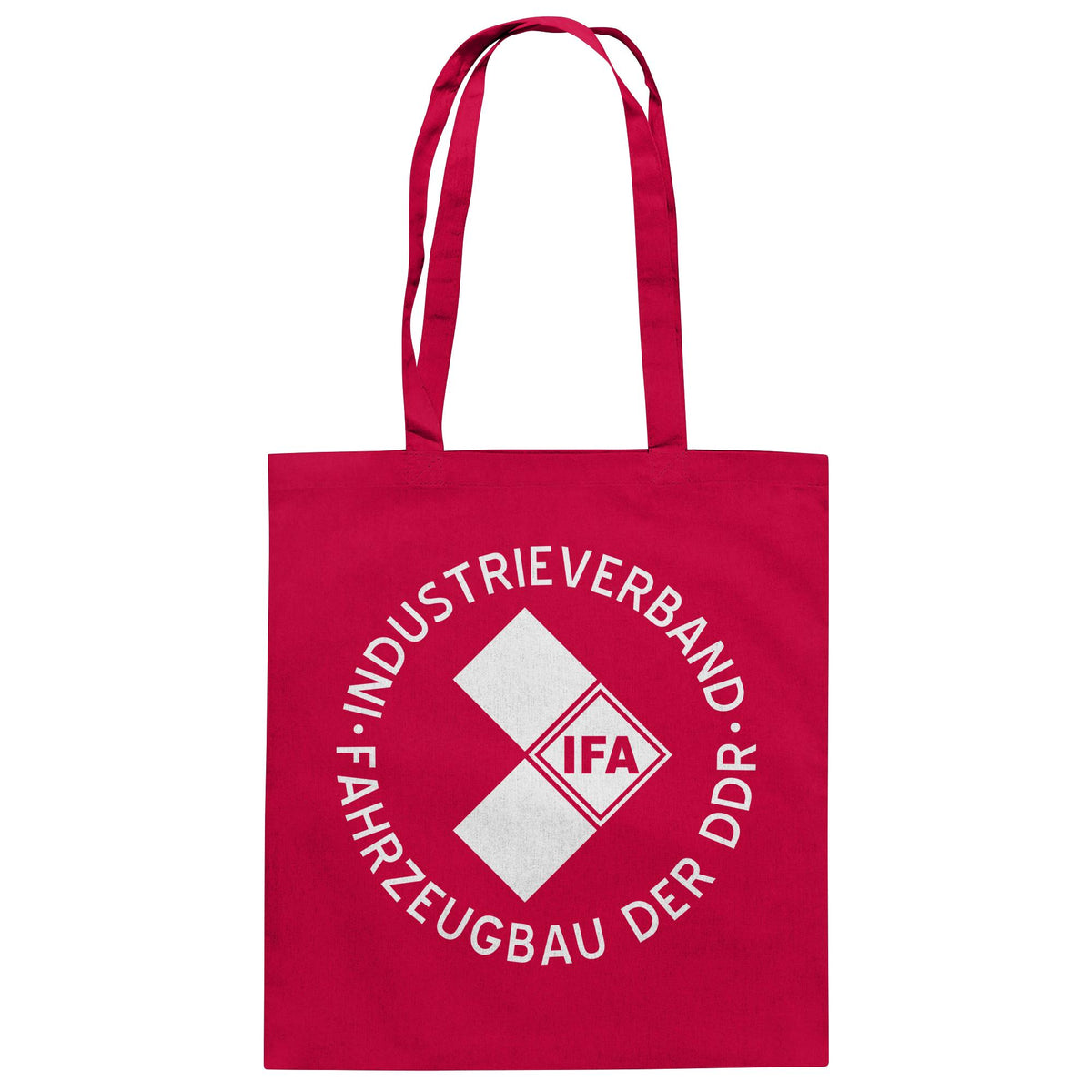 DDR Ostalgie Baumwolltasche • IFA INDUSTRIEVERBAND FAHRZEUGBAU ( LOGO 1970er) - dunkel