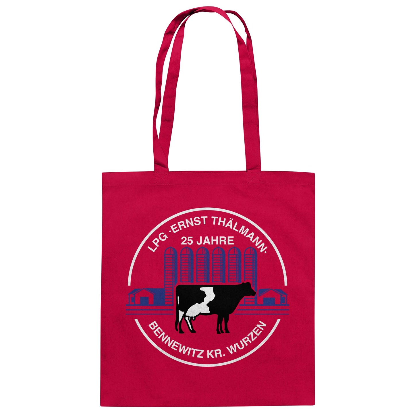 DDR Ostalgie Baumwolltasche • LPG ERNST THÄLMANN BENNEWITZ - WURZEN