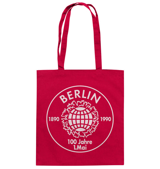 DDR Ostalgie Baumwolltasche • BERLIN - 100 JAHRE 1. MAI - 1990