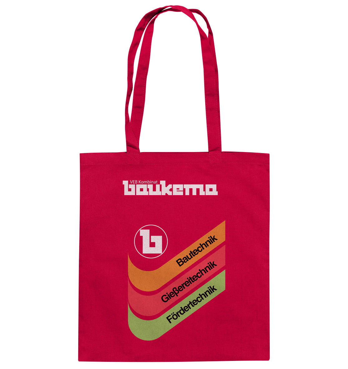 DDR Ostalgie Baumwolltasche • VEB KOMBINAT BAUKEMA
