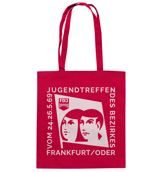 DDR Ostalgie Baumwolltasche • FDJ JUGENDTREFFEN FRANKFURT ODER - 1969
