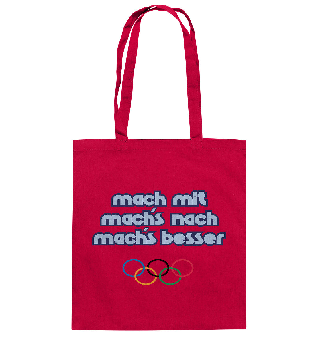 DDR Ostalgie Baumwolltasche •  MACHMIT MACHSNACH MACHSBESSER
