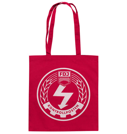 DDR Ostalgie Baumwolltasche • FDJ KONTROLLPOSTEN