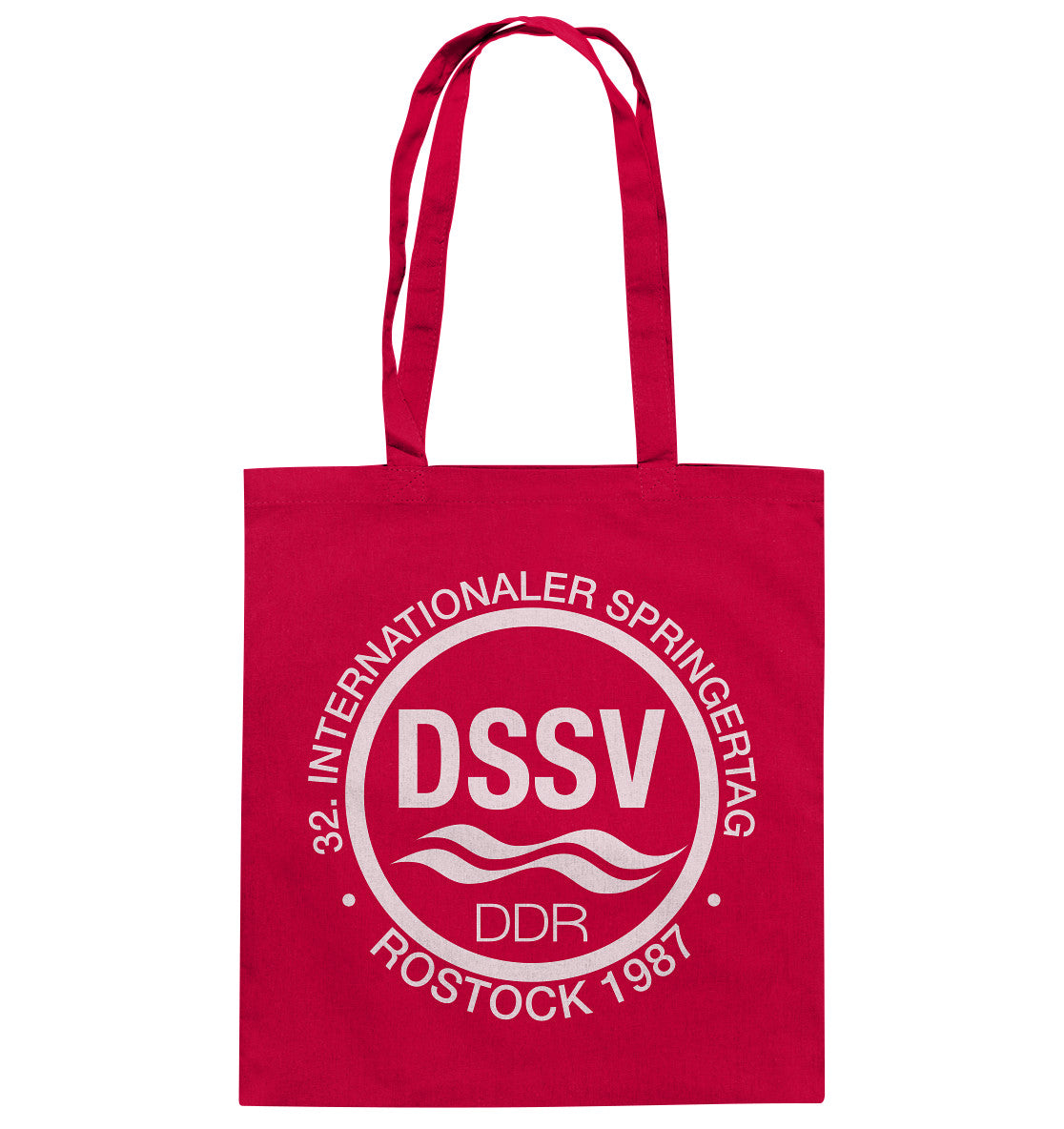 DDR Ostalgie Baumwolltasche • INTERNATIONALER SPRINGERTAG - ROSTOCK 1987