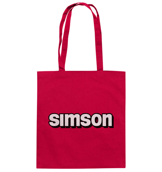 DDR Ostalgie Baumwolltasche • SIMSON - SCHRIFTZUG