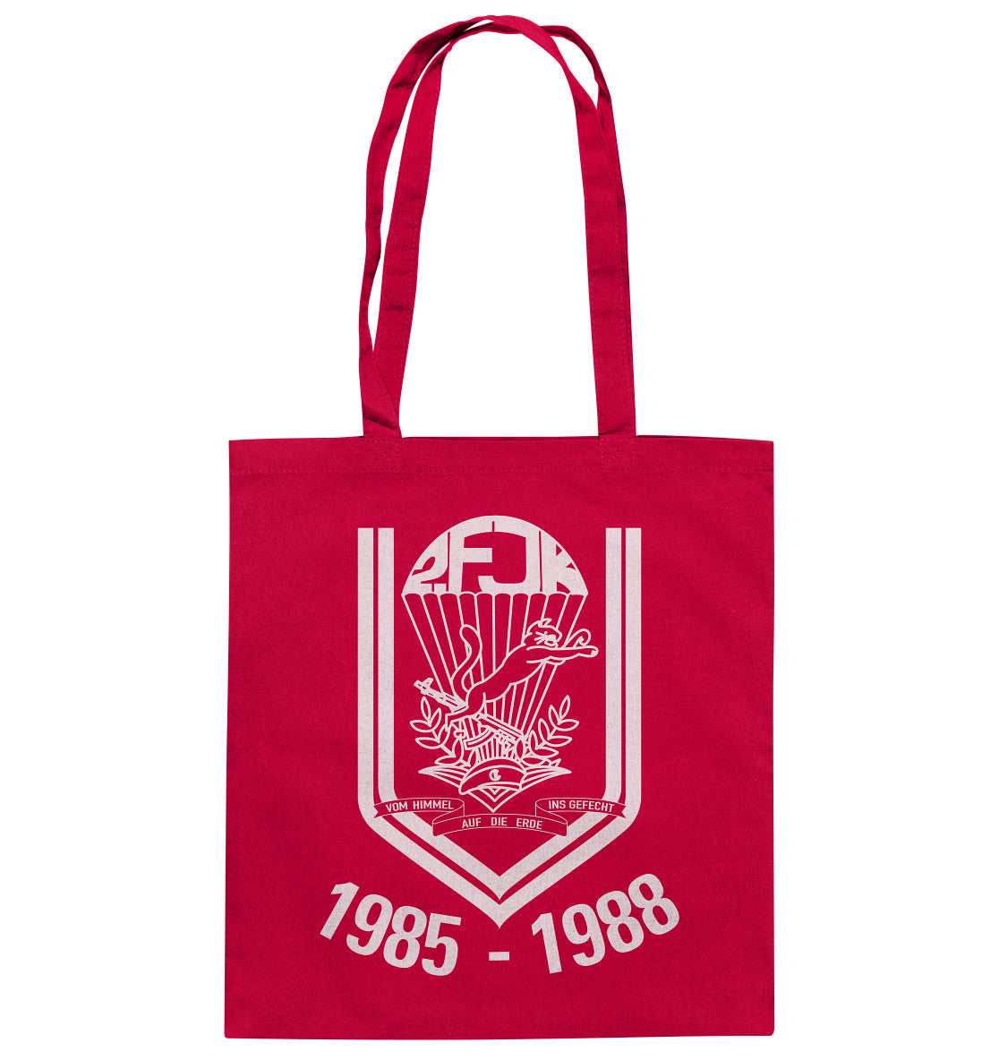 DDR Ostalgie Baumwolltasche • 2. FJK DDR NVA FALLSCHIRMJÄGER