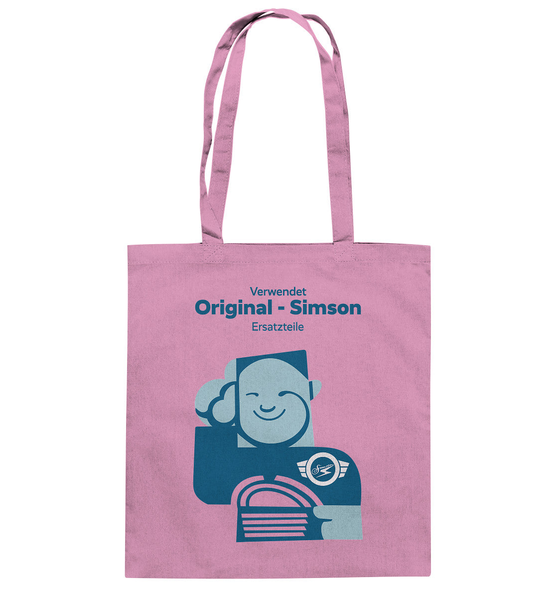 DDR Ostalgie Baumwolltasche • WERKSTATT-WERBUNG SIMSON-ERSATZTEILE