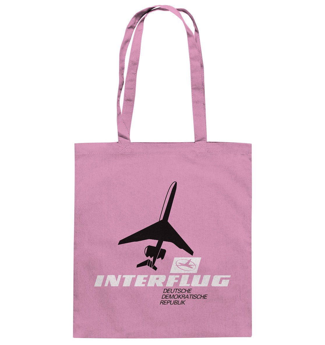 DDR Ostalgie Baumwolltasche • IF - INTERFLUG DDR - ORIGINAL WERBUNG 1981
