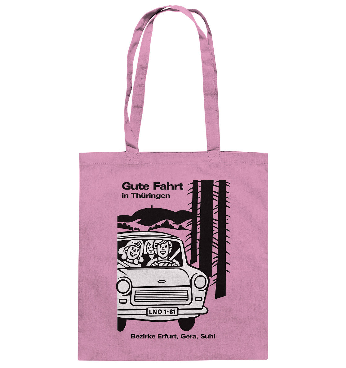 DDR Ostalgie Baumwolltasche • GUTE FAHRT IN THÜRINGEN