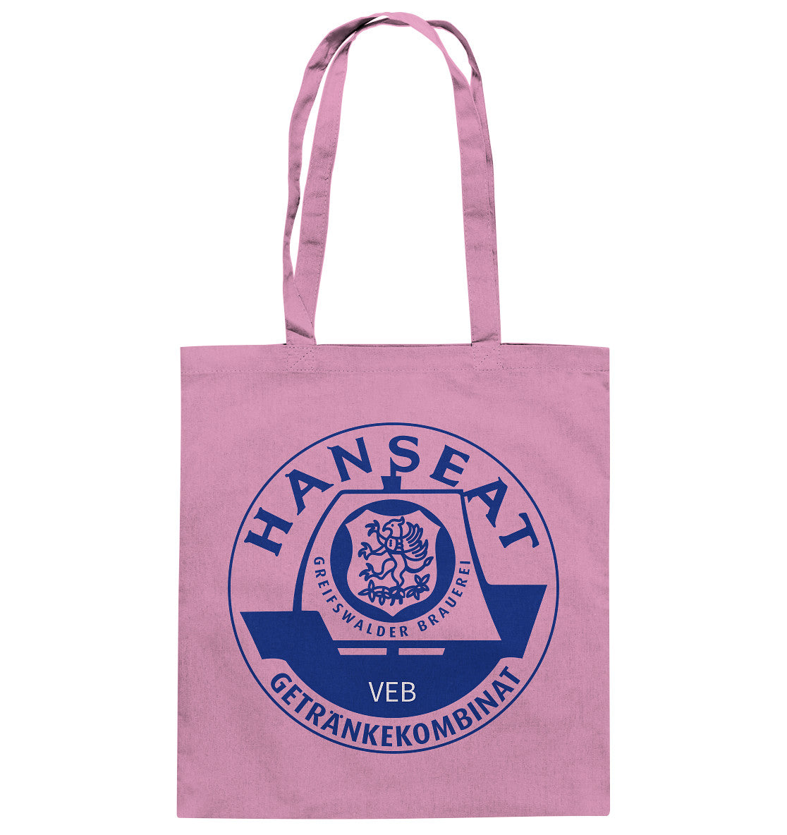 DDR Ostalgie Baumwolltasche • HANSEAT GREIFSWALDER BRAUEREI VEB