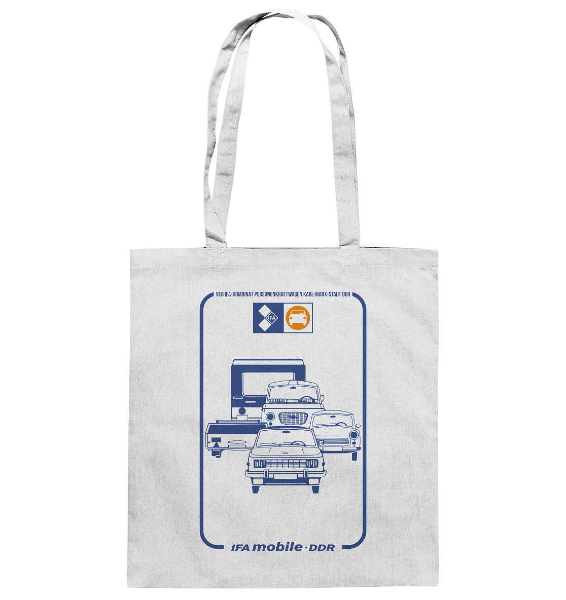 DDR Ostalgie Baumwolltasche • VEB IFA-KOMBINAT PKW KARL-MARX-STADT
