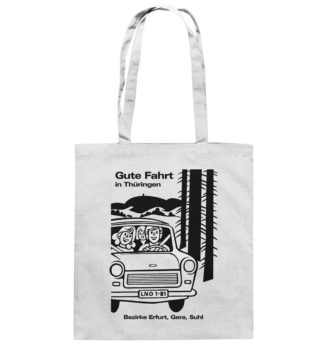 DDR Ostalgie Baumwolltasche • GUTE FAHRT IN THÜRINGEN