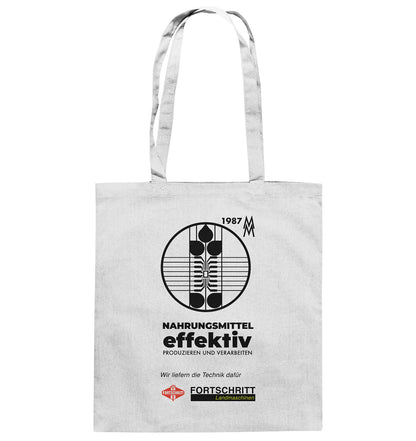 DDR Ostalgie Baumwolltasche • FORTSCHRITT LANDMASCHINEN - MESSE LEIPZIG 1987