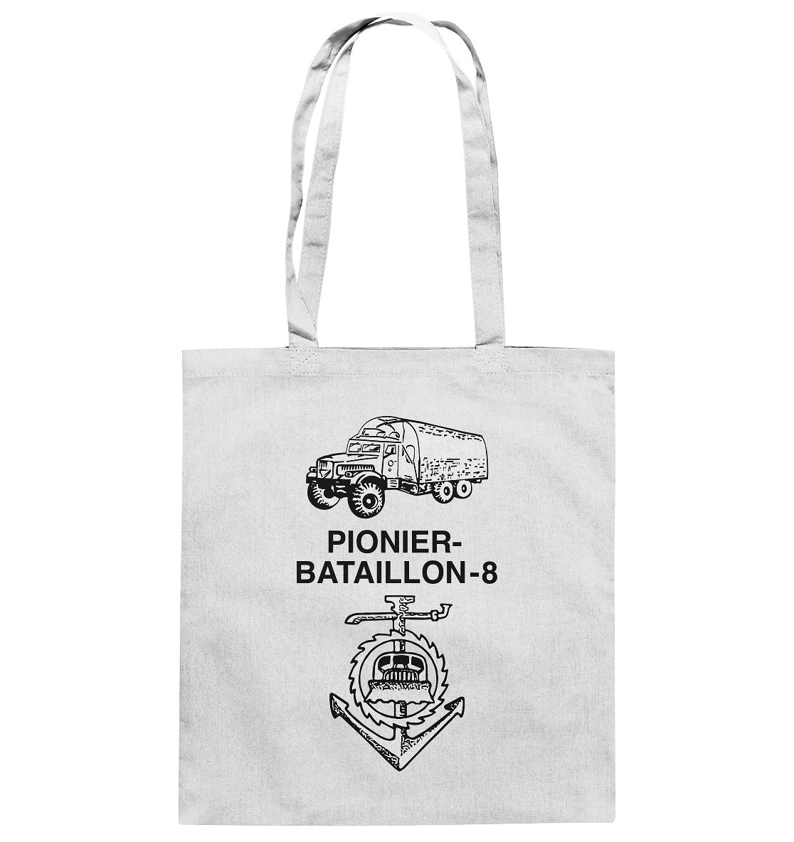 DDR Ostalgie Baumwolltasche • NVA PIONIERBATAILLON 8
