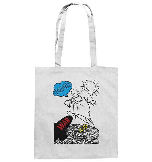 DDR Ostalgie Baumwolltasche • PEACE & WAR (ORIGINAL DDR-PLAKAT)