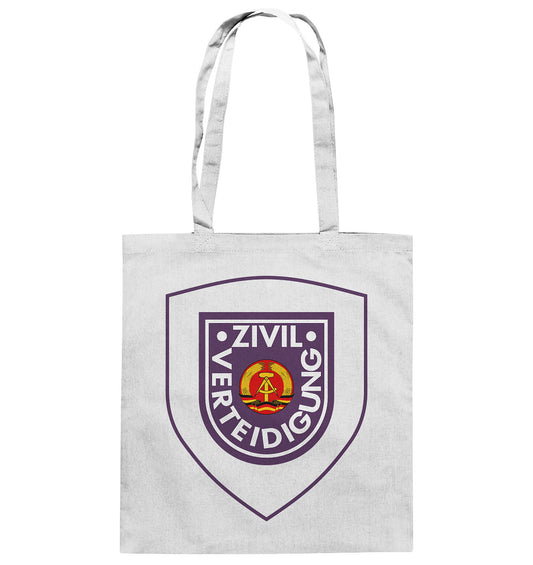 DDR Ostalgie Baumwolltasche • DDR ZIVILVERTEIDIGUNG