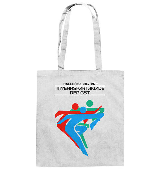DDR Ostalgie Baumwolltasche • GST WEHRSPARTAKIADE 1978