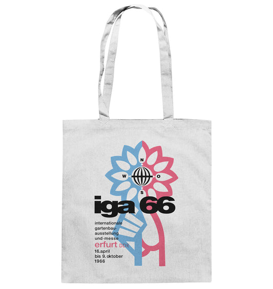 DDR Ostalgie Baumwolltasche • IGA ERFURT 1966