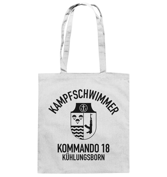 DDR Ostalgie Baumwolltasche • DDR KAMPFSCHWIMMER KÜHLUNGSBORN - hell