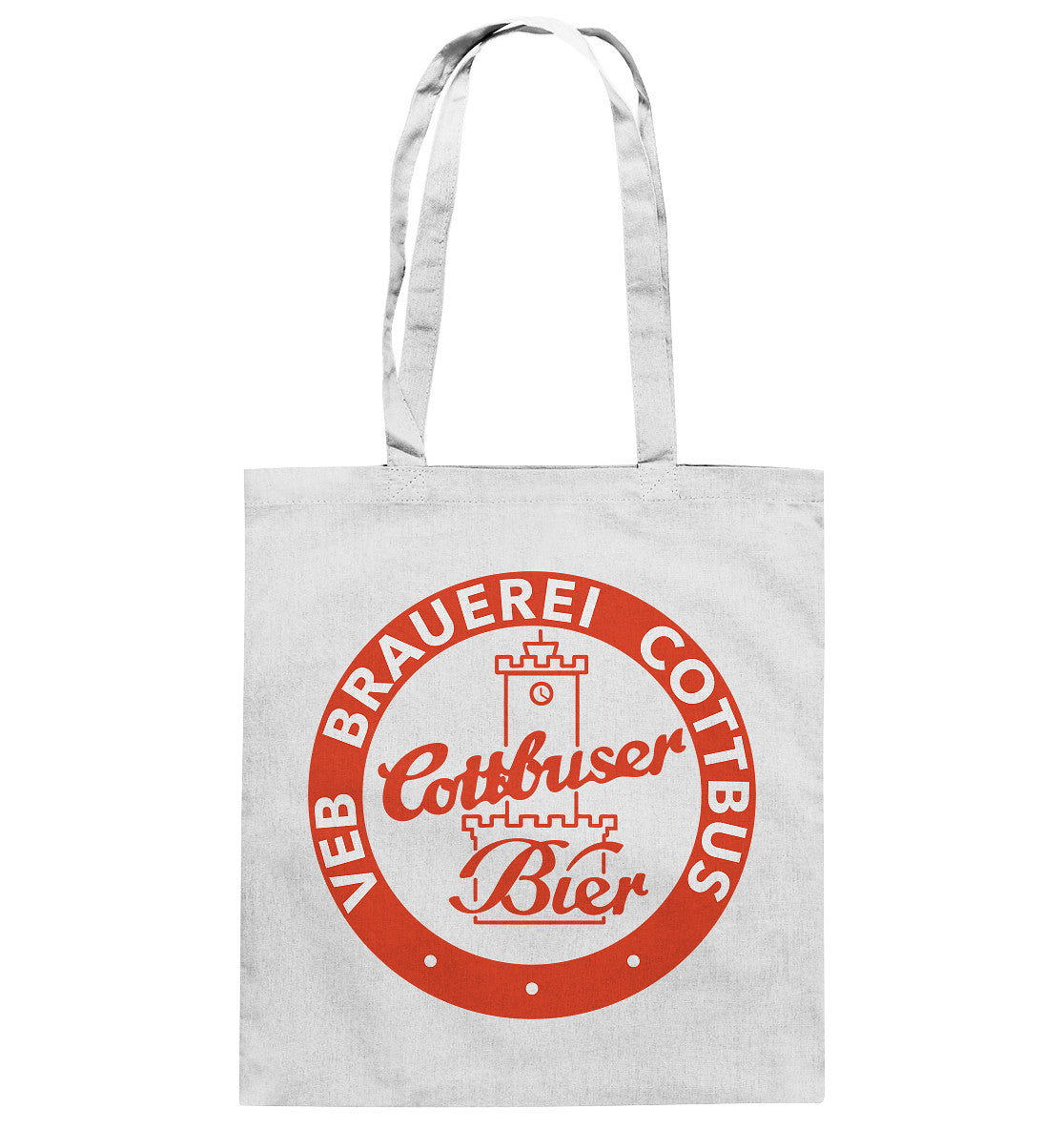DDR Ostalgie Baumwolltasche • VEB BRAUEREI COTTBUS