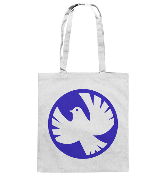 DDR Ostalgie Baumwolltasche • ROCK FÜR DIEN FRIEDEN - TAUBE - hell