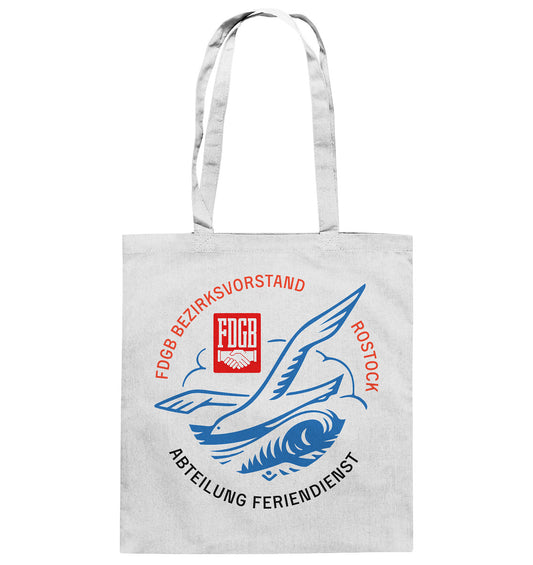 DDR Ostalgie Baumwolltasche • FDGB FERIENDIENST ROSTOCK