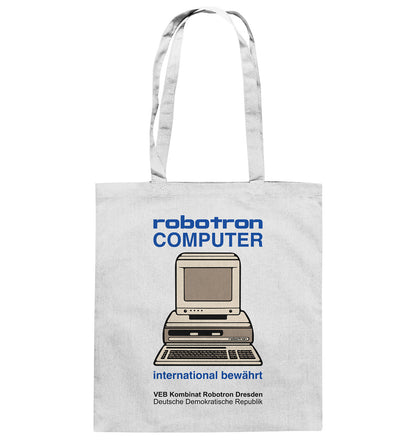 DDR Ostalgie Baumwolltasche • ROBOTRON COMPUTER DRESDEN