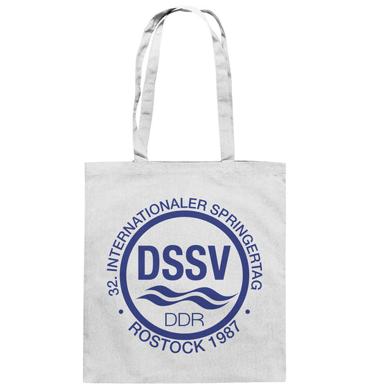 DDR Ostalgie Baumwolltasche • INTERNATIONALER SPRINGERTAG - ROSTOCK 1987 - hell
