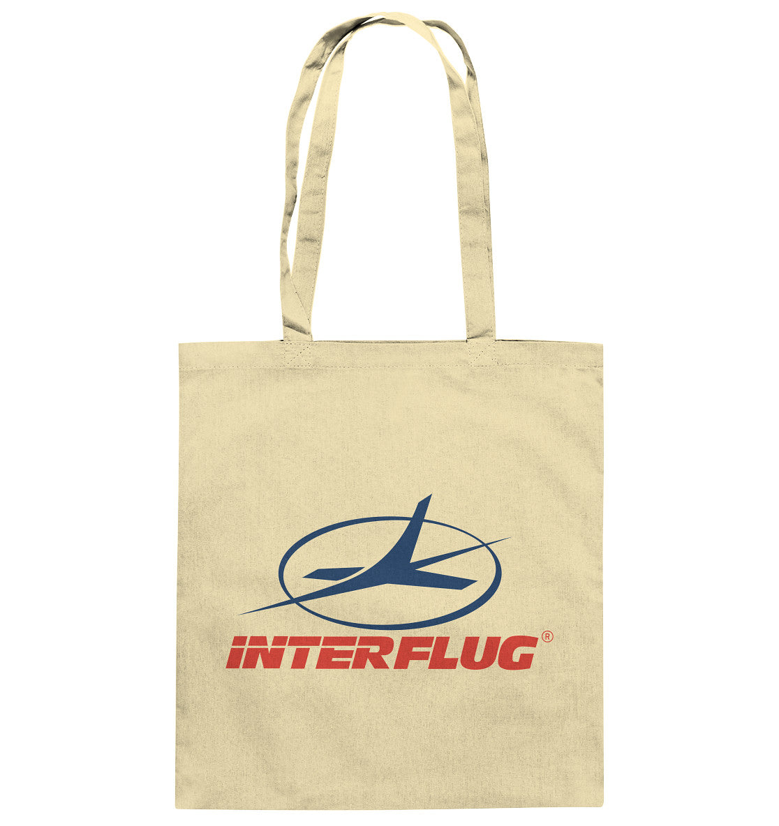 DDR Ostalgie Baumwolltasche • DDR INTERFLUG LOGO
