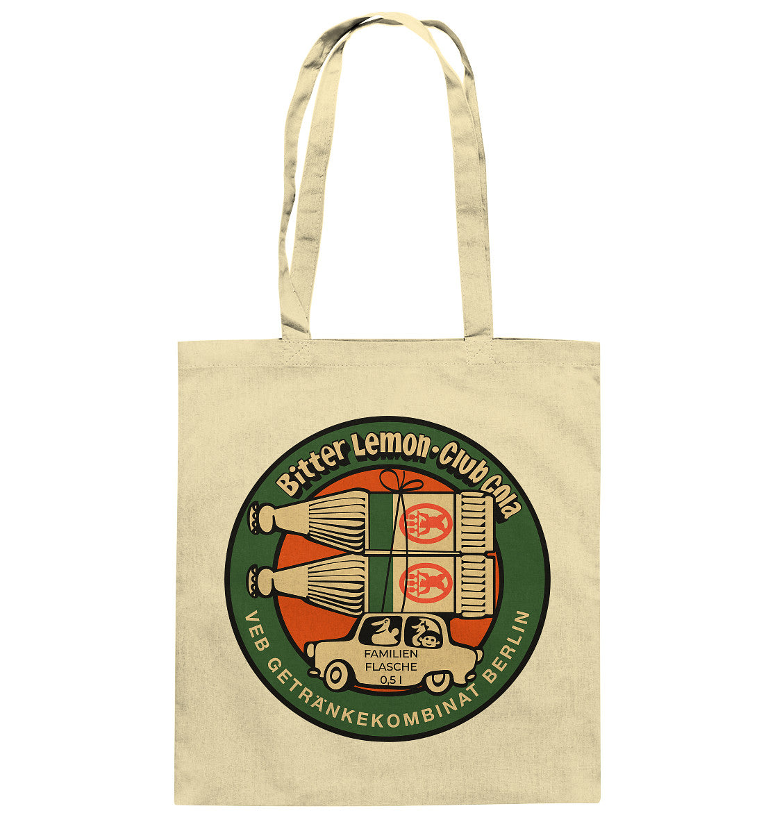 DDR Ostalgie Baumwolltasche • BITTER LEMON CLUB COLA