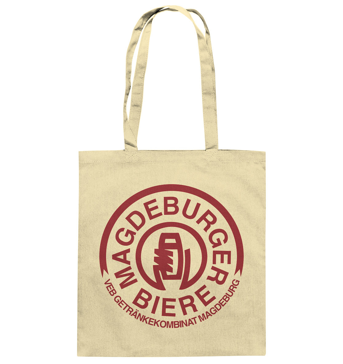 DDR Ostalgie Baumwolltasche • VEB GETRÄNKEKOMBINAT MAGEDEBURG - BIERE